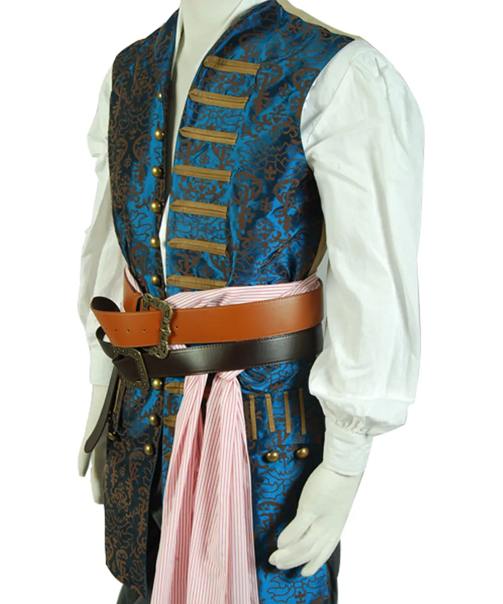Details about   Pirates Of The Caribbean Cosplay Jack Sparrow Vest only CostumeMovie Quality 